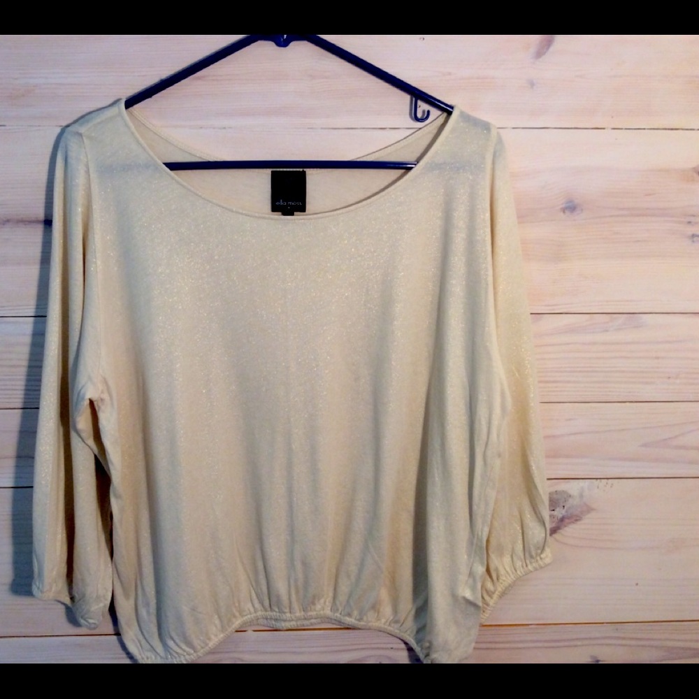 Anthropologie sparkle knit top